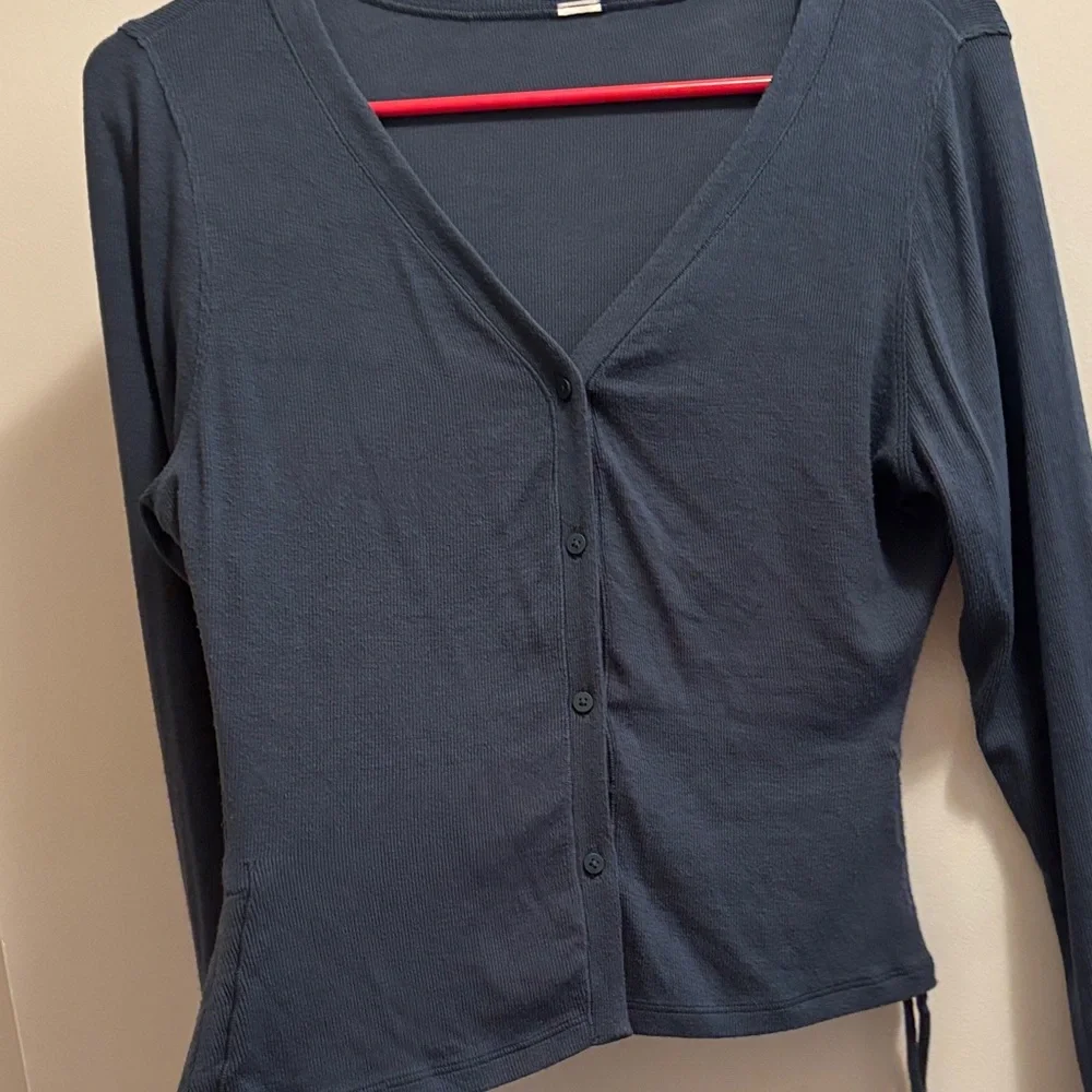 Lululemon Blue side tie Cardigan - Picture 3 of 5